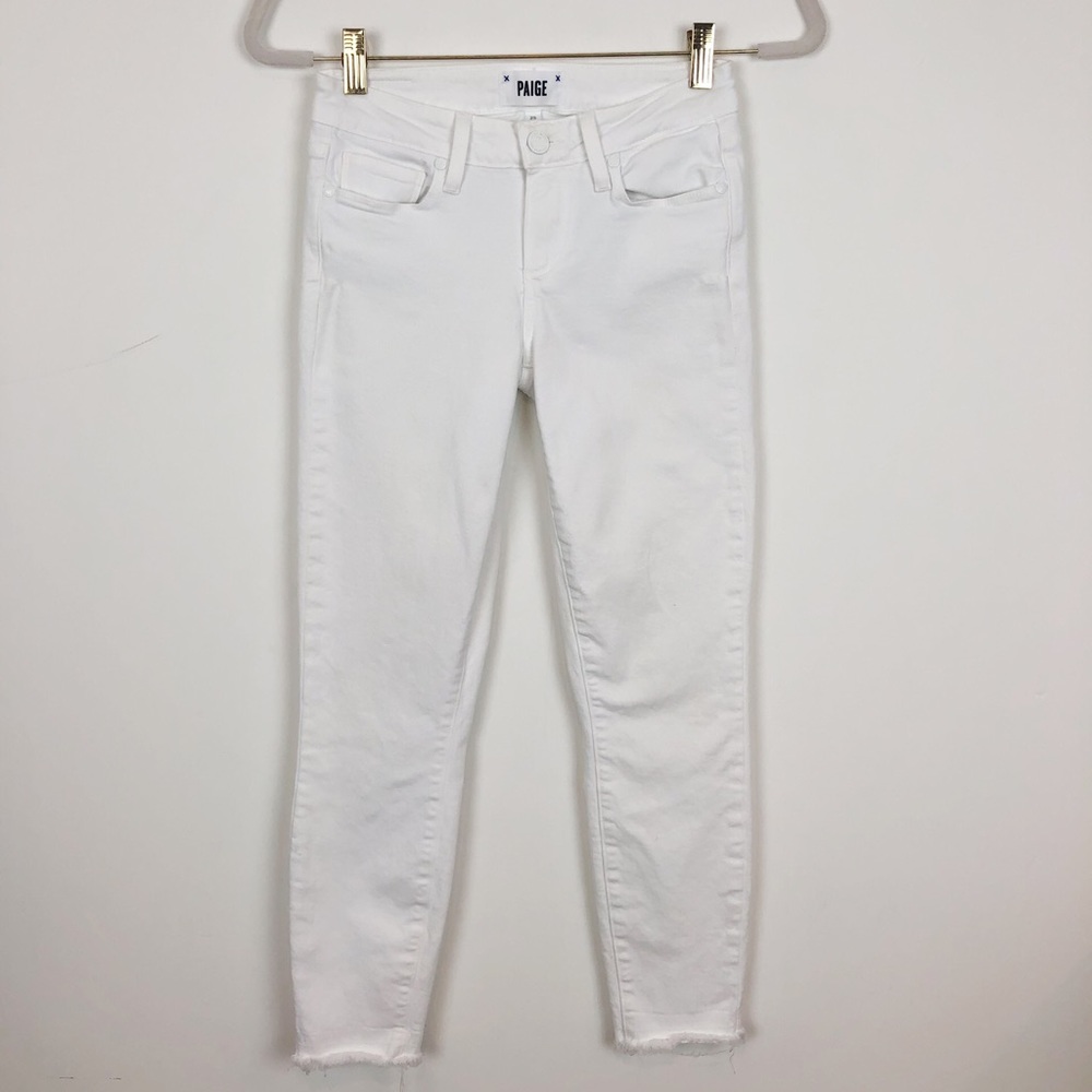 PAIGE Women's Skinny Jeans in White